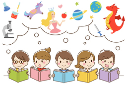 like readingのイラスト